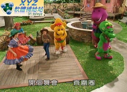 紫色小恐龍班尼 Barney 形象多面看 TRIANGLES SQUARES 英語/粵語發音 英文/繁體中文字幕正式版(幼兒教學)(適用任何家用DVD播放機)(DVD版)